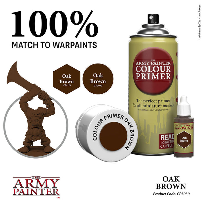 Army Painter: Colour Primer: Oak Brown Spray