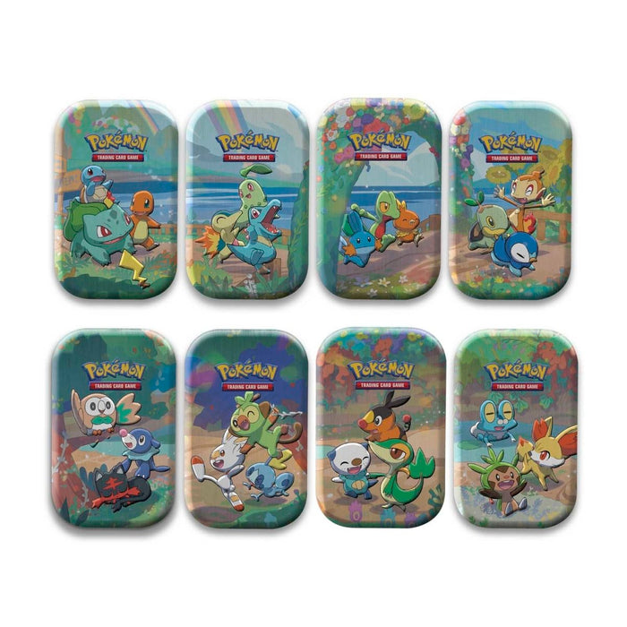 POKEMON CELEBRATIONS MINI TIN DISPLAY (8 TINS) FACTORY SEALED