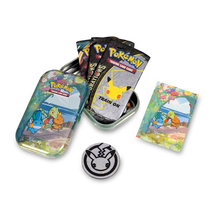 POKEMON CELEBRATIONS MINI TIN DISPLAY (8 TINS) FACTORY SEALED