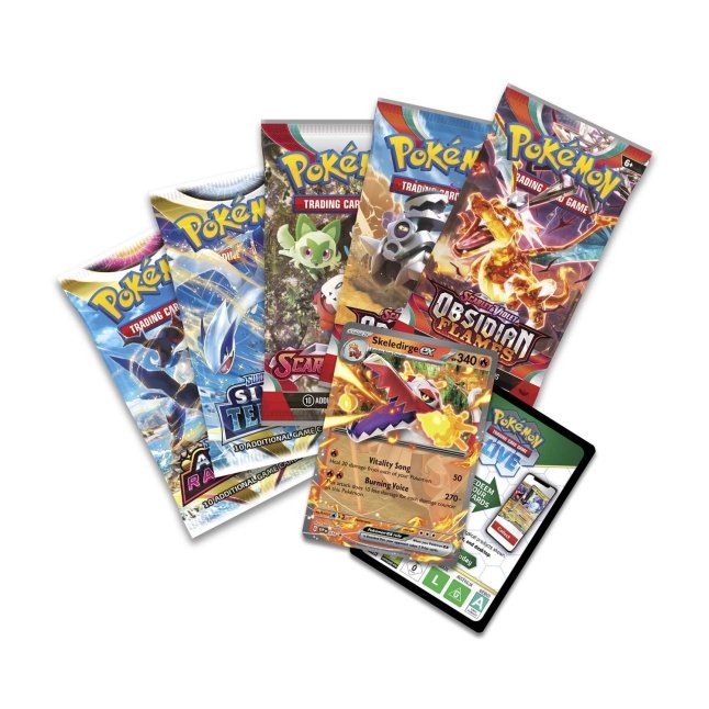 POKEMON PALDEA PARTNERS TIN - Skeledirge EX