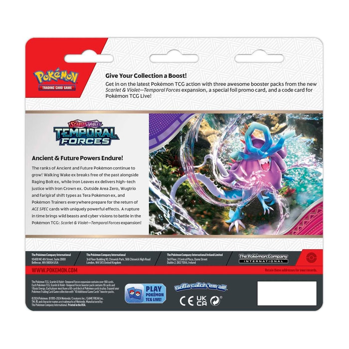 POKEMON TEMPORAL FORCES 3PK BLISTER - Cyclizar