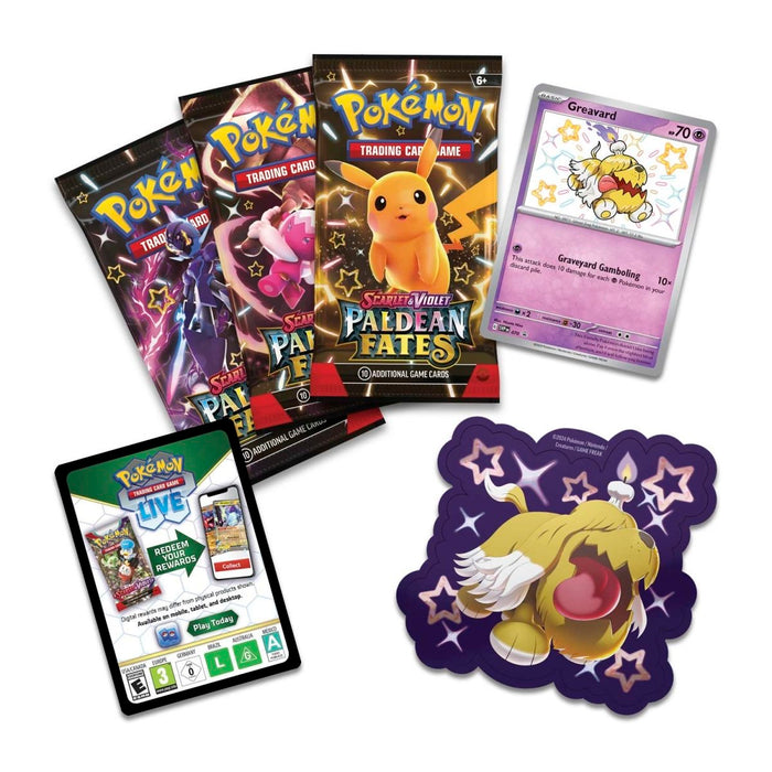 Pokemon PALDEAN FATES TECH STICKER COLLECTION - Greavard