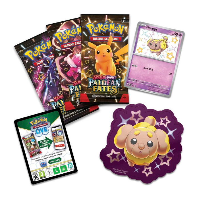 Pokemon PALDEAN FATES TECH STICKER COLLECTION - Fidough