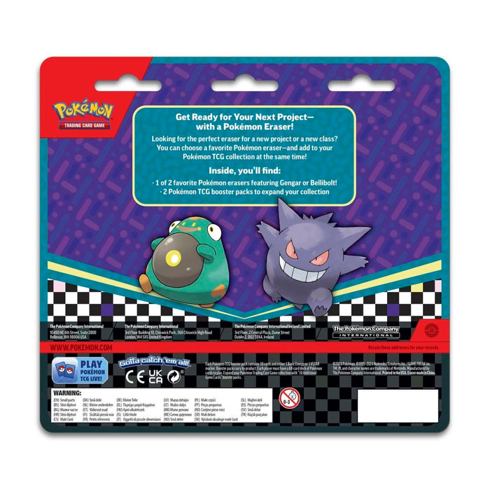 POKEMON BACK TO SCHOOL ERASER BLISTER 2024