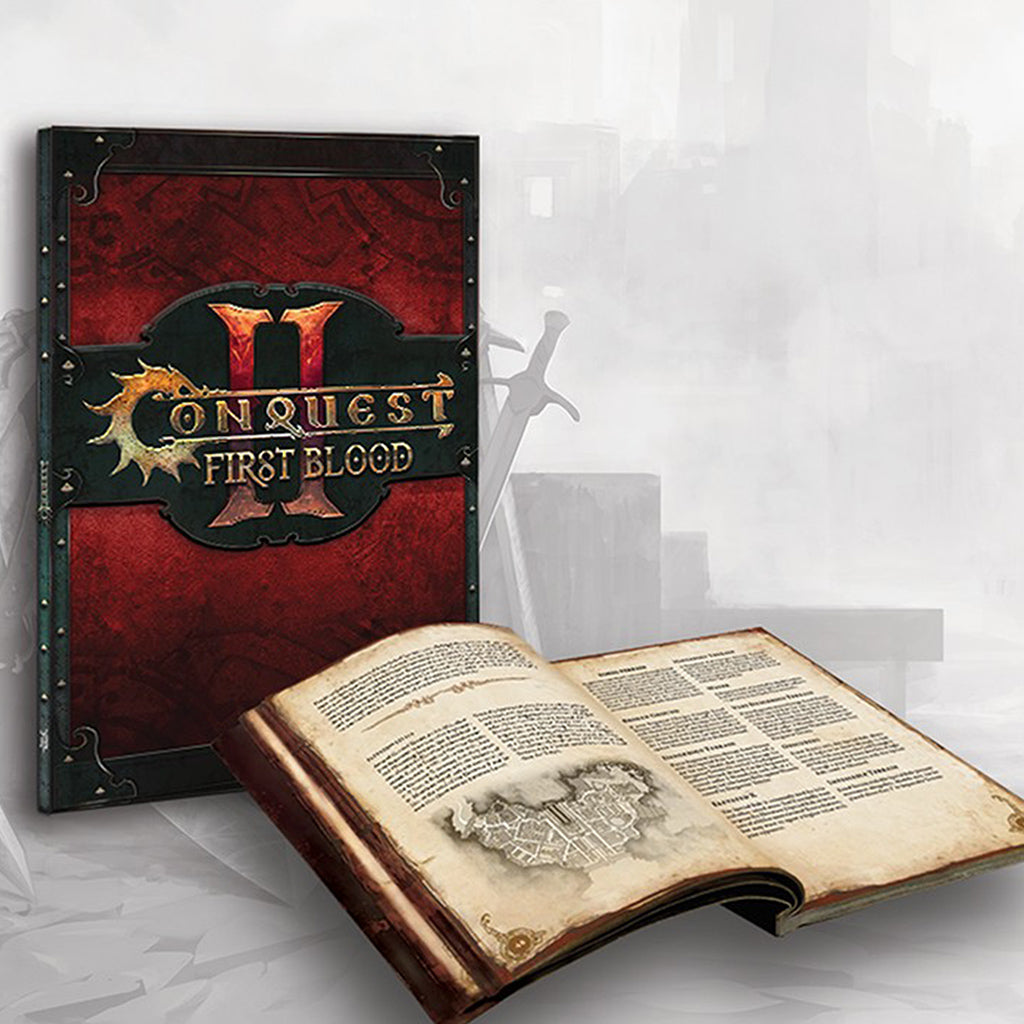 Conquest	First Blood Softcover Rulebook - English 2.0 New - Tistaminis
