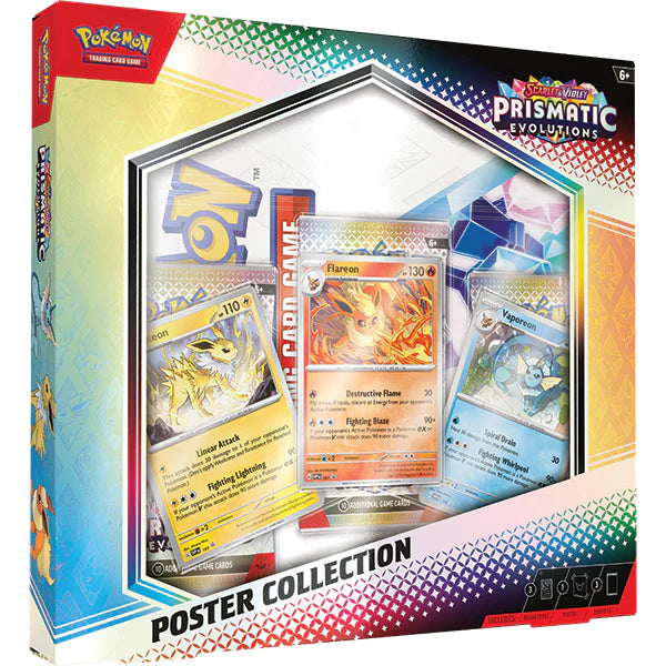 Pokemon SV8.5 Prismatic Evolutions Poster Collection Jan 17 Pre-Order