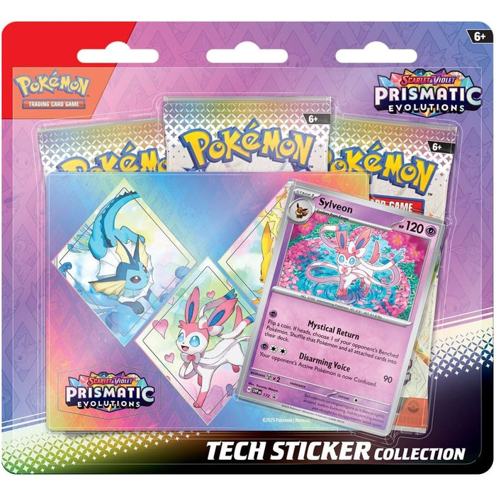 Pokemon SV8.5 Prismatic Evolutions Tech Sticker Collection - Sylveon Jan 17 Pre-Order