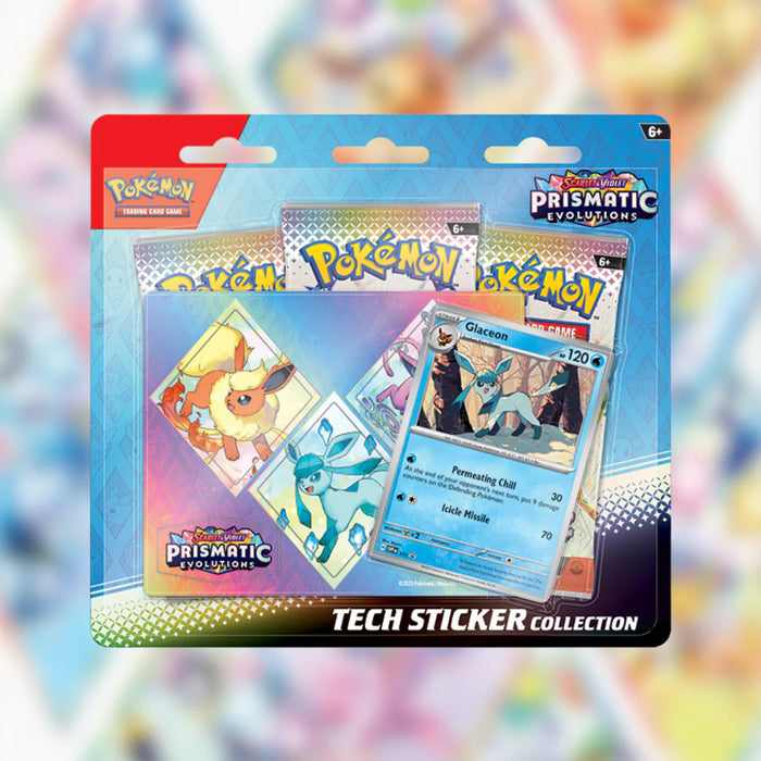 Pokemon SV8.5 Prismatic Evolutions Tech Sticker Collection - Glaceon Jan 17 Pre-Order