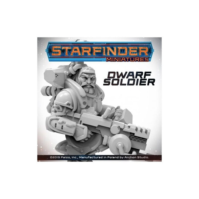 STARFINDER MASTERCLASS MINIS - DWARF SOLDIER New - Tistaminis