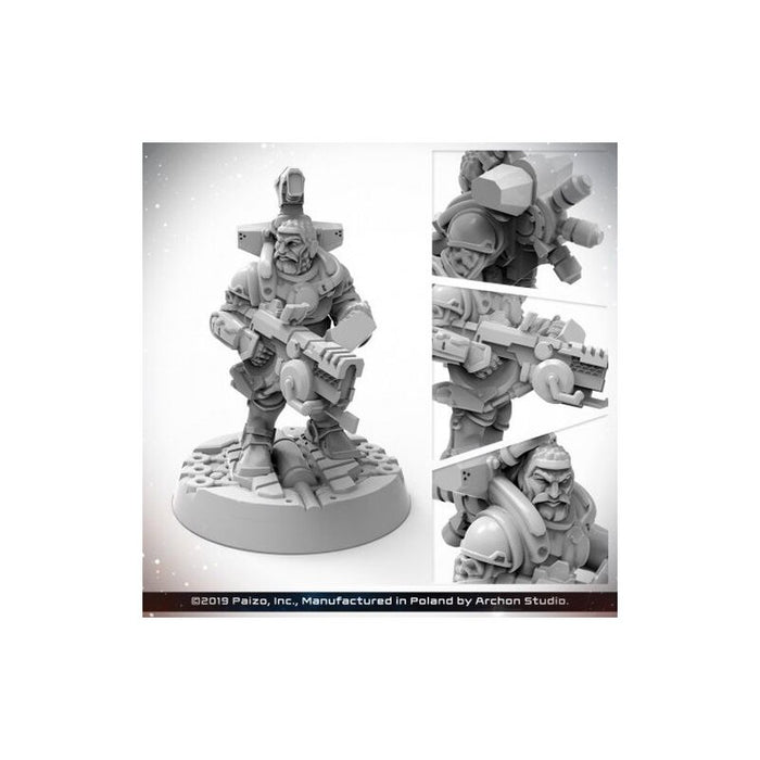 STARFINDER MASTERCLASS MINIS - DWARF SOLDIER New - Tistaminis