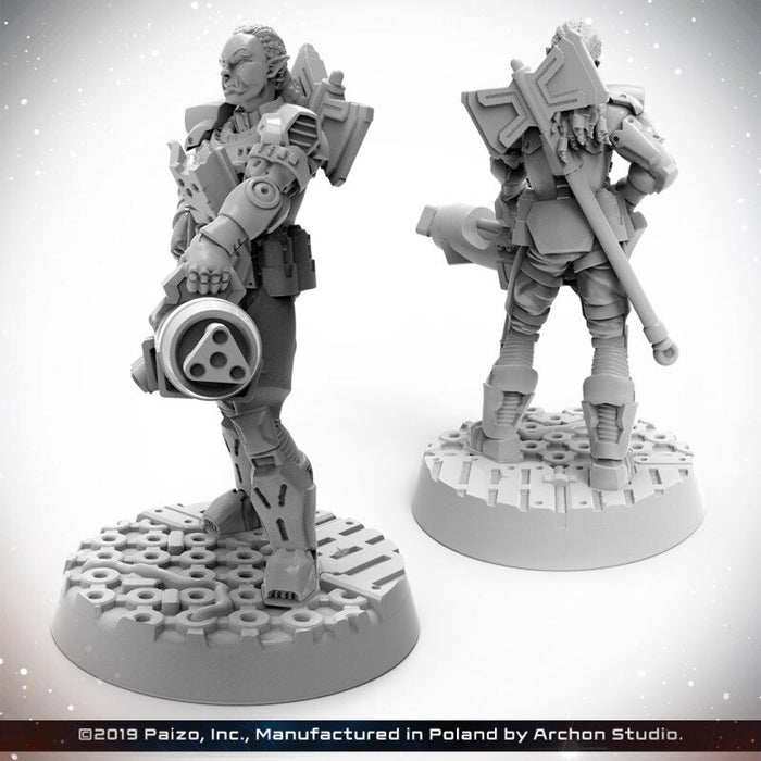 STARFINDER MASTERCLASS MINIS - HALF-ORC SOLDIER New - Tistaminis