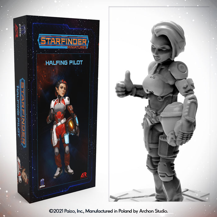 STARFINDER MASTERCLASS MINIS WV3 - HALFLING PILOT New - Tistaminis