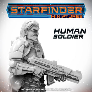 STARFINDER MASTERCLASS MINIS - HUMAN SOLDIER (100) New - Tistaminis