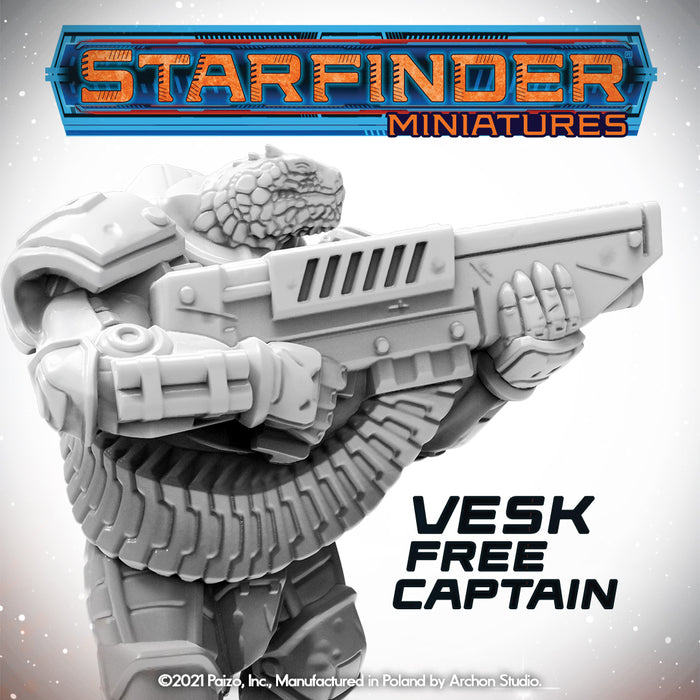 STARFINDER MASTERCLASS MINIS - VESK FREE CAPTAIN New - Tistaminis