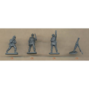 Plastic Soldier Company 15MM LATE WAR GERMAN HEAVY WEAPONS 60 pcs New - Tistaminis
