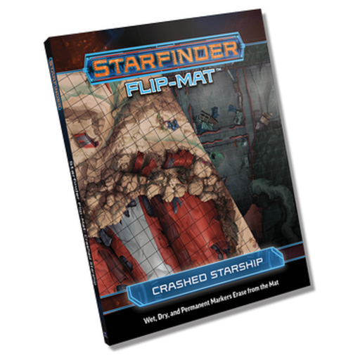 STARFINDER FLIP-MAT CRASHED STARSHIP New - Tistaminis