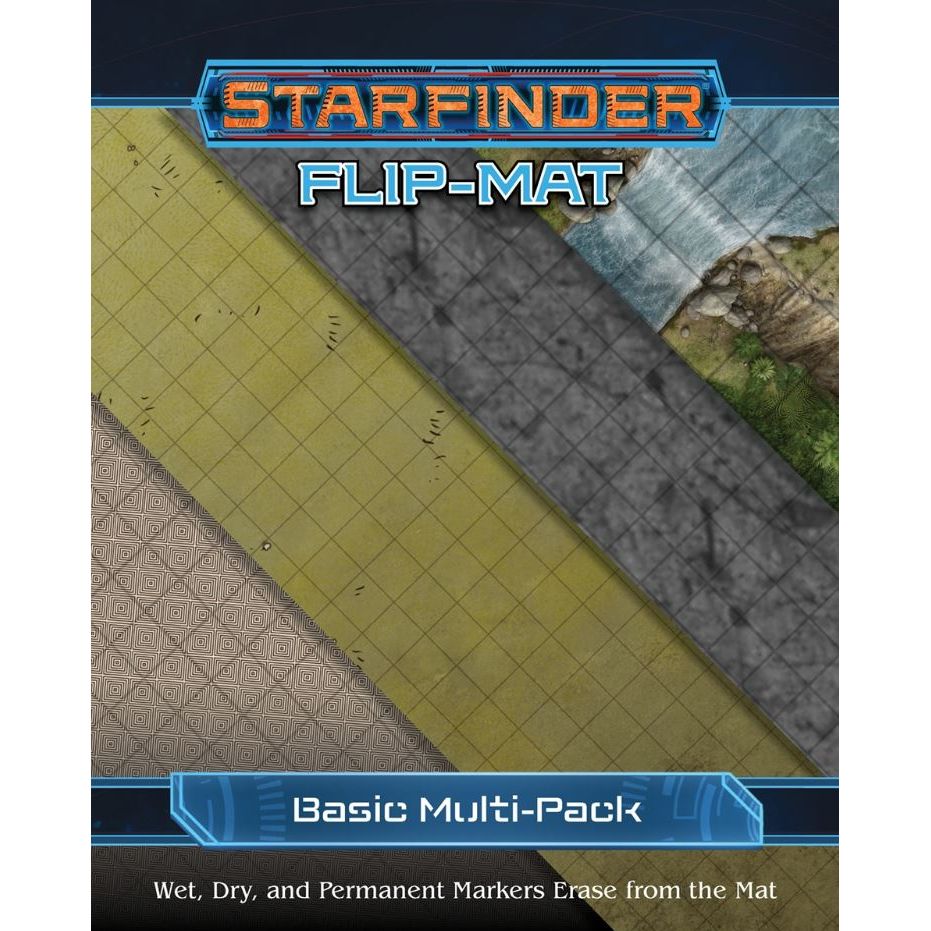 STARFINDER FLIP-MAT BASIC TERRAIN MULTI-PACK New - Tistaminis