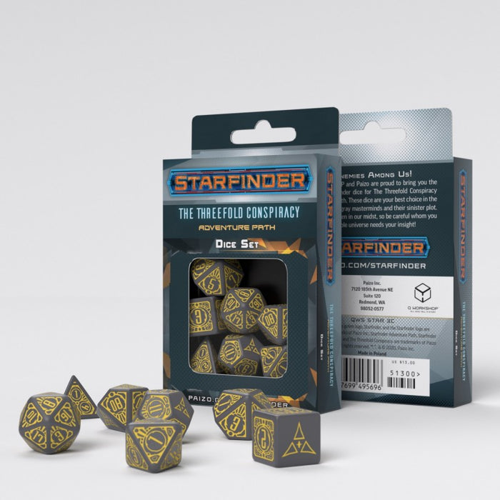 STARFINDER DICE SET: THREEFOLD CONSPIRACY (12) New - Tistaminis