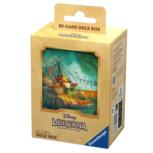 Disney Lorcana: Into the Inklands: Deck Box - Robin Hood Feb-23 Pre-Order - Tistaminis