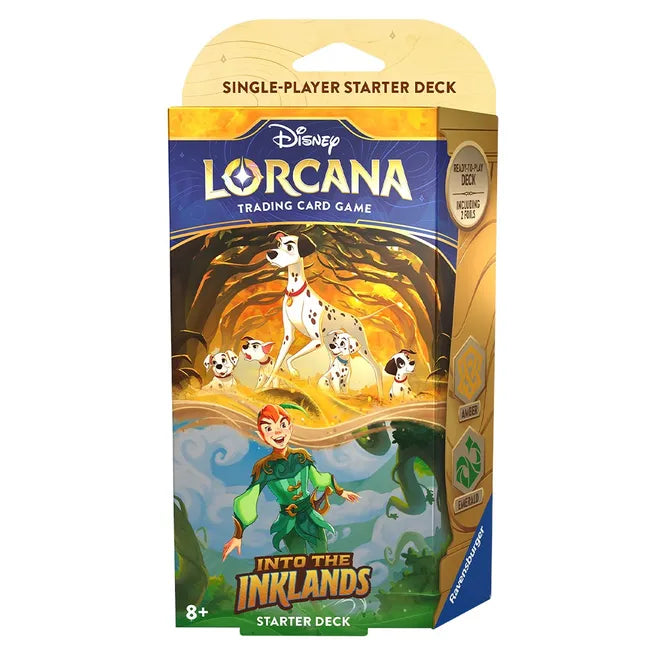 Disney Lorcana: Into the Inklands: Starter Deck - Amber / Emerald Feb-23 Pre-Order - Tistaminis