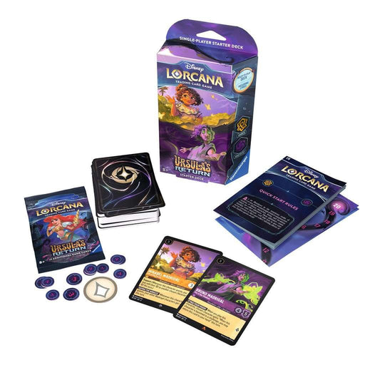 Disney Lorcana: Ursula's Return: Starter Deck - Amber / Amethyst New - Tistaminis