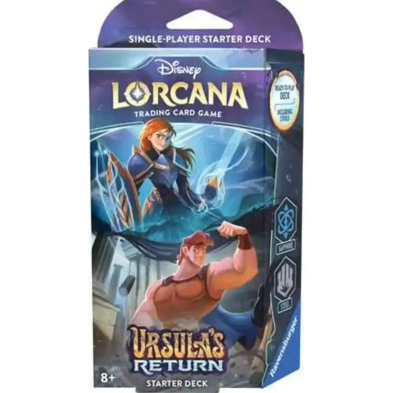 Disney Lorcana: Ursula's Return: Starter Deck - Sapphire / Steel New - Tistaminis