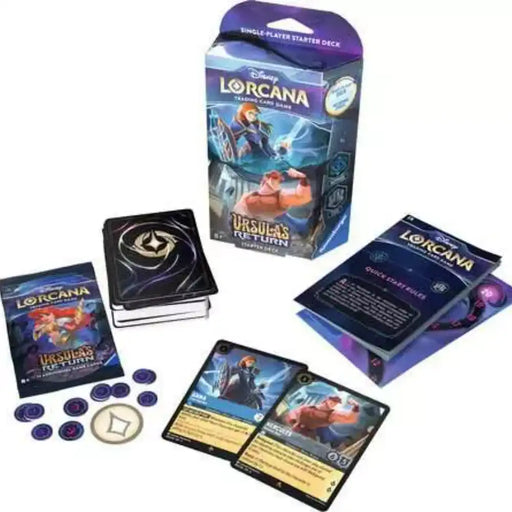 Disney Lorcana: Ursula's Return: Starter Deck - Sapphire / Steel New - Tistaminis