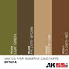 AK Interactive WWII U.S.Army Disruptive Camo Paints Set NEW - Tistaminis