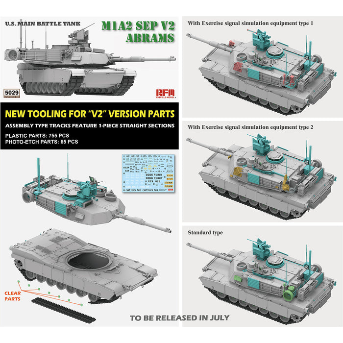 Rye Field Model - RM-5029 M1A2 SEP V2 ABRAMS (1/35) New - Tistaminis