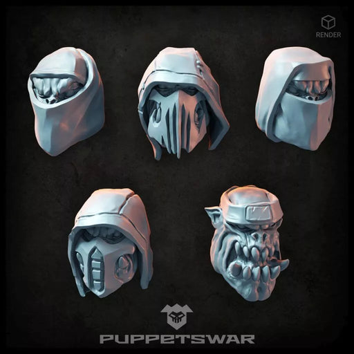 Puppets War Ninja Orc Heads New - Tistaminis