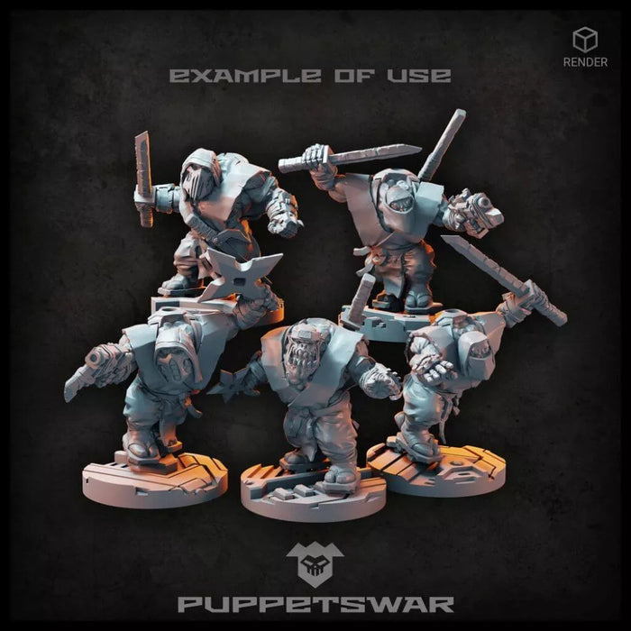 Puppets War Ninja Orc Heads New - Tistaminis