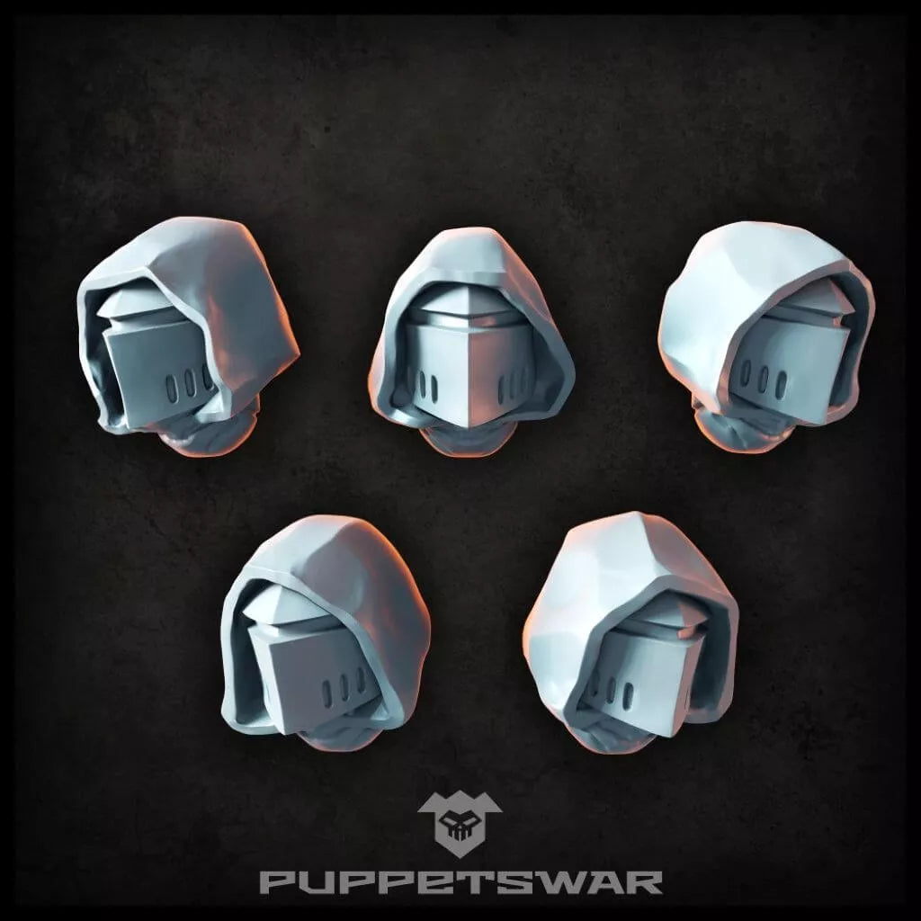 Puppets War Hooded Knight Helmets New - Tistaminis