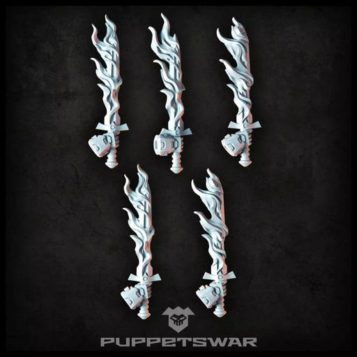 Puppets War Burning Longswords v2 [right] New - Tistaminis