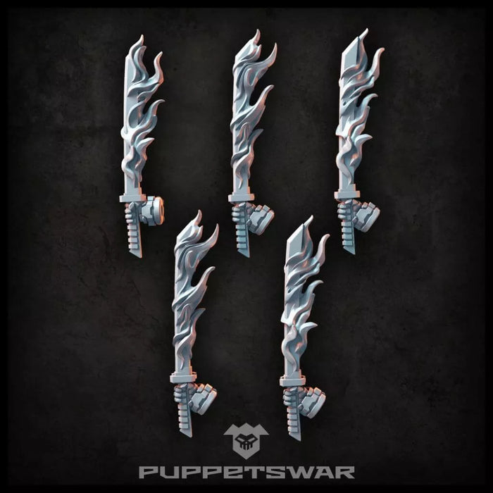 Puppets War Burning Katanas [right] New - Tistaminis