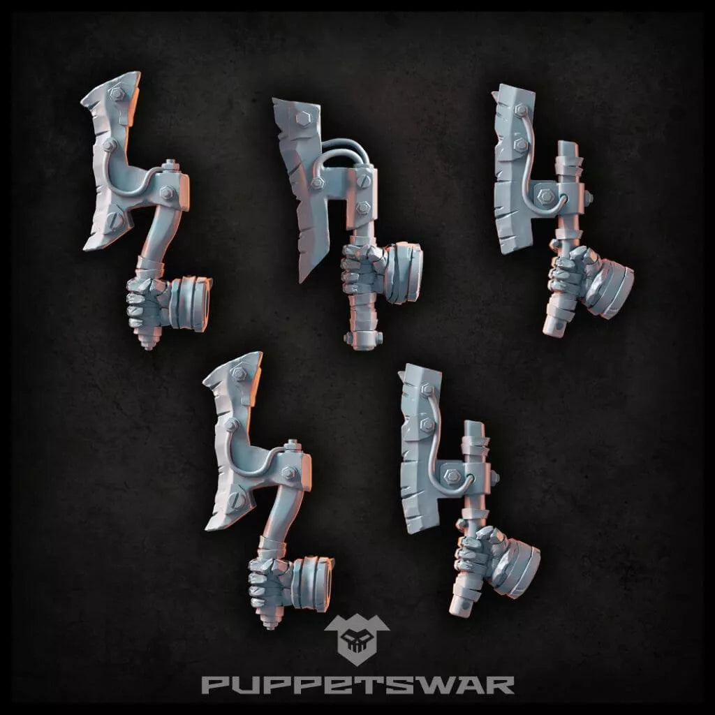 Puppets War Orc Axes [right] New - Tistaminis