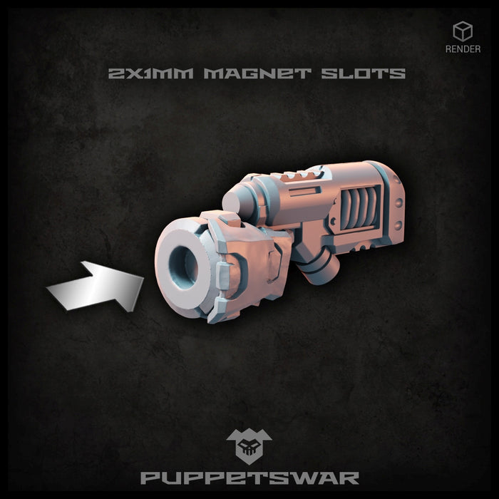 Puppets War Plasma Pistols [right] New - Tistaminis