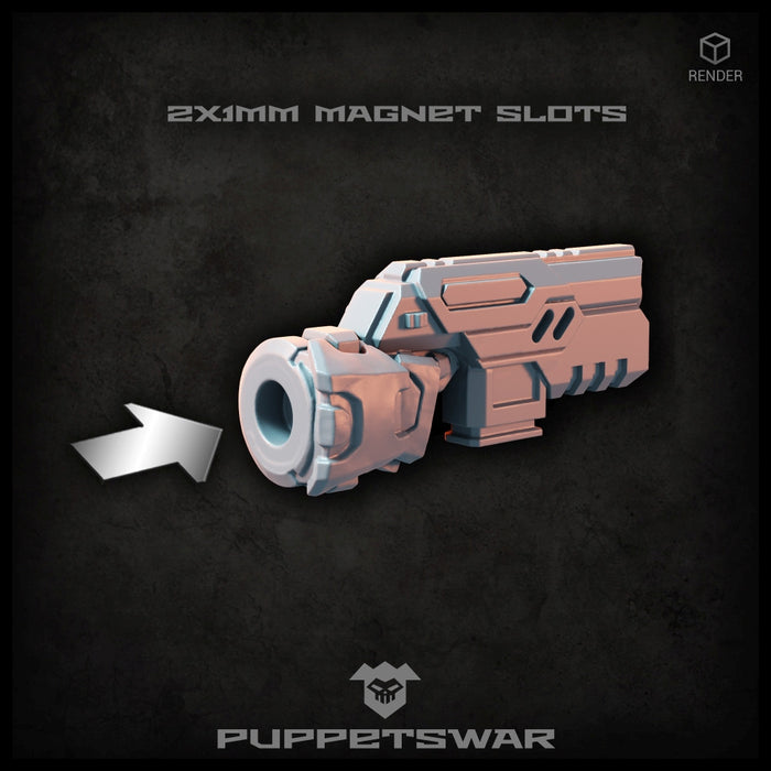 Puppets War Heavy Assault Pistols [right] New - Tistaminis