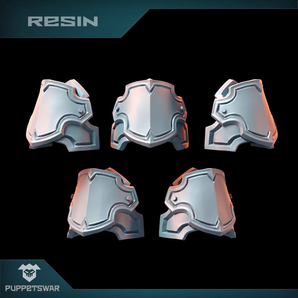 Puppets War Shield Shoulder Pads New