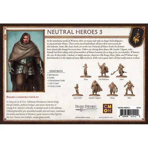 Song of Ice and Fire NEUTRAL HEROES #3 Q1 2024 Pre-Order - Tistaminis