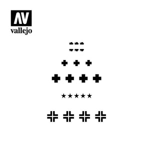 Vallejo ASSORTED GERMAN WWII TANK MARKINGS 1/35 Airbrush Stencil - Tistaminis