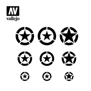 Vallejo USAF MARKINGS (1/32, 1/48, 1/72) Airbrush Stencil - Tistaminis