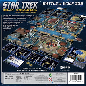 Star Trek Away Teams Starter Set: Wolf 359 (Federation: Riker +3 vs Locutus +5) New - Tistaminis