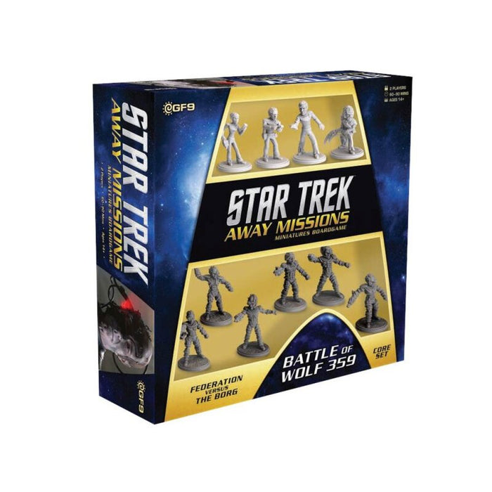 Star Trek Away Teams Starter Set: Wolf 359 (Federation: Riker +3 vs Locutus +5) New - Tistaminis