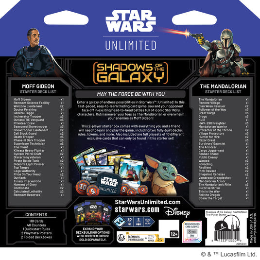 Star Wars: Unlimited: Shadows Of The Galaxy Two-Player Starter