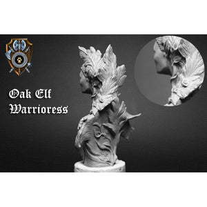 Shieldwolf Miniatures - Oak Elf Wariorress Bust New - Tistaminis