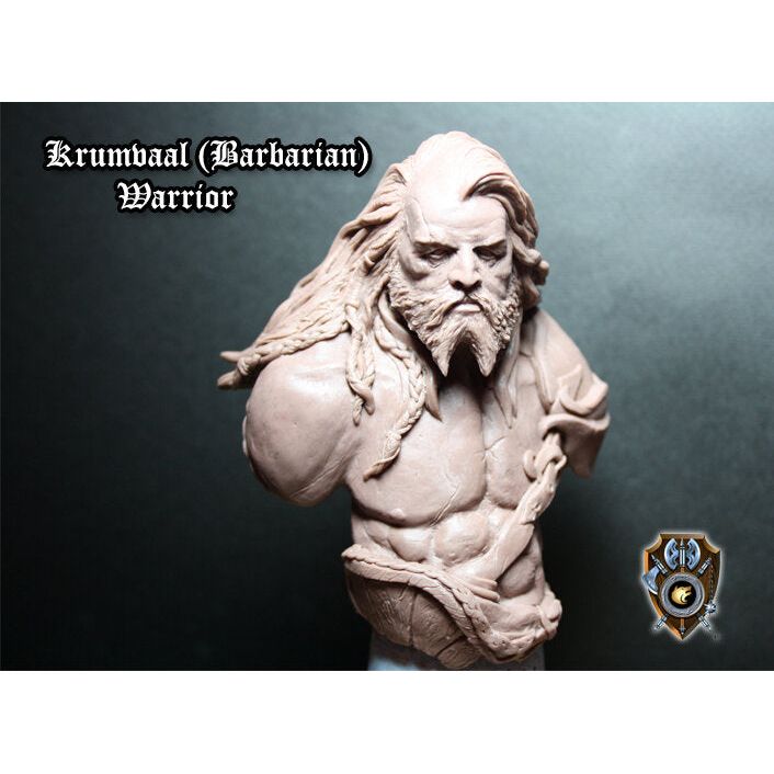 Shieldwolf Miniatures - Krumvaal (Barbarian) Warrior Bust New - Tistaminis