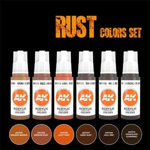 AK Interactive - Rust Acrylic Paint Set New - Tistaminis