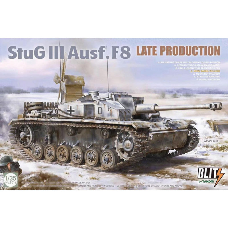 Takom TAK8013 German STUG III Ausf.F8 Late Production (1/35) New - Tistaminis