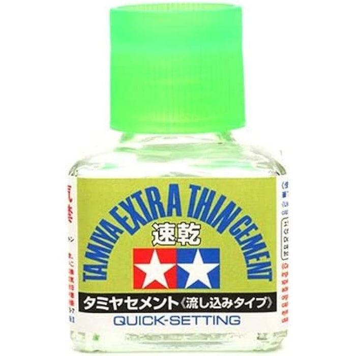 Tamiya TAM87182 EXTRA THIN LIQUID CEMENT "QUICK SET" Plastic Glue