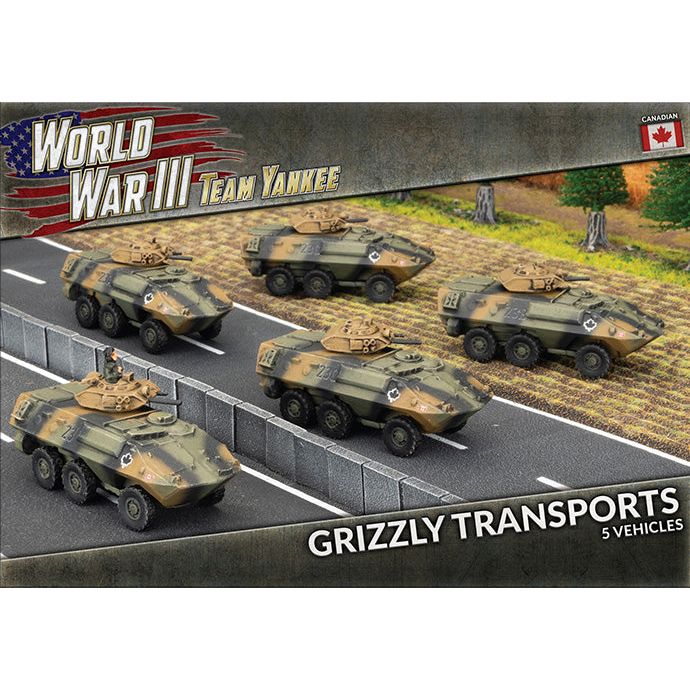 Team Yankee Canadian Grizzly Transport Platoon (x4) New - Tistaminis
